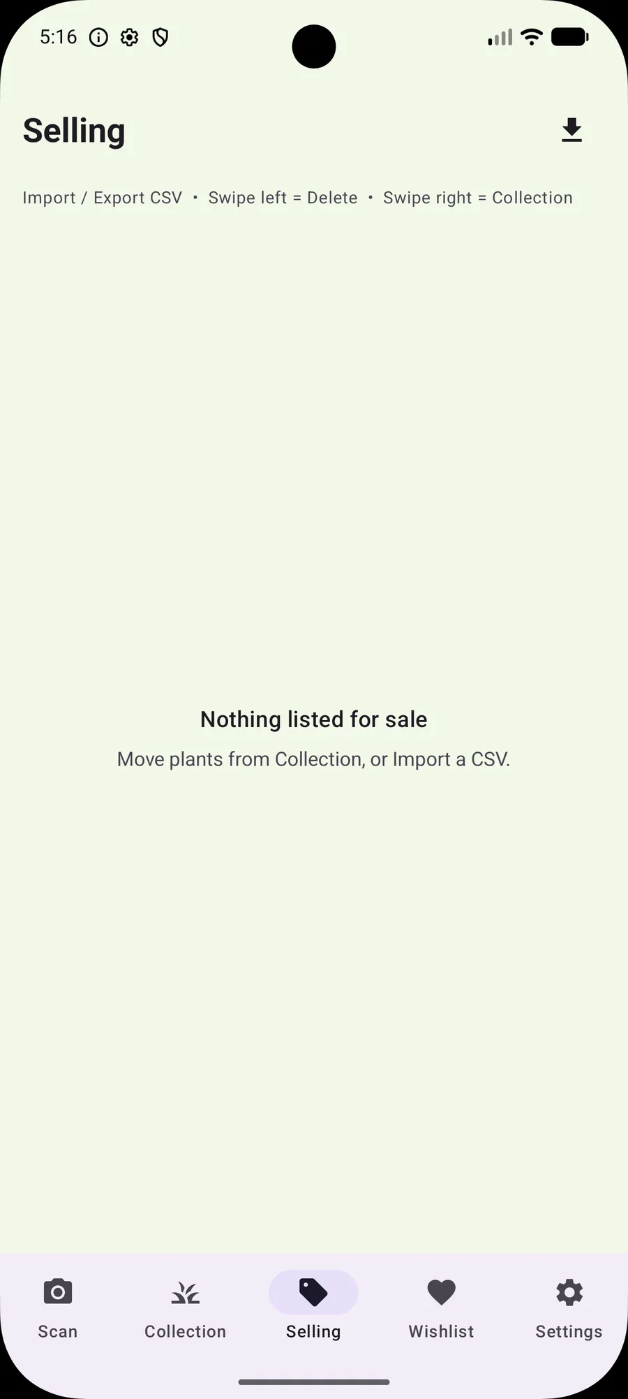 Selling